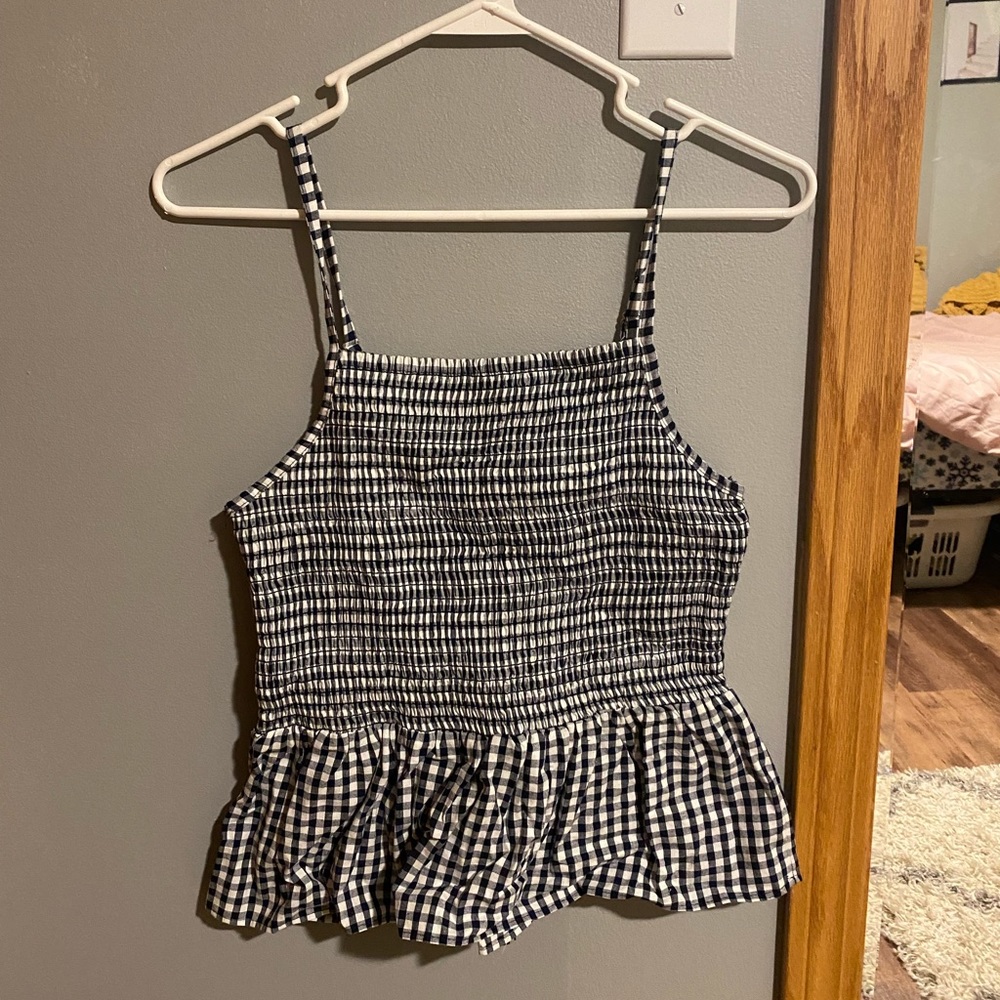 Dry Goods Checkered Print Tank Top